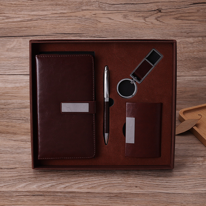 Key Chain Set Business Card Case Gift Enterprise Company Business Staff Activity Gift Notebook Gift Set