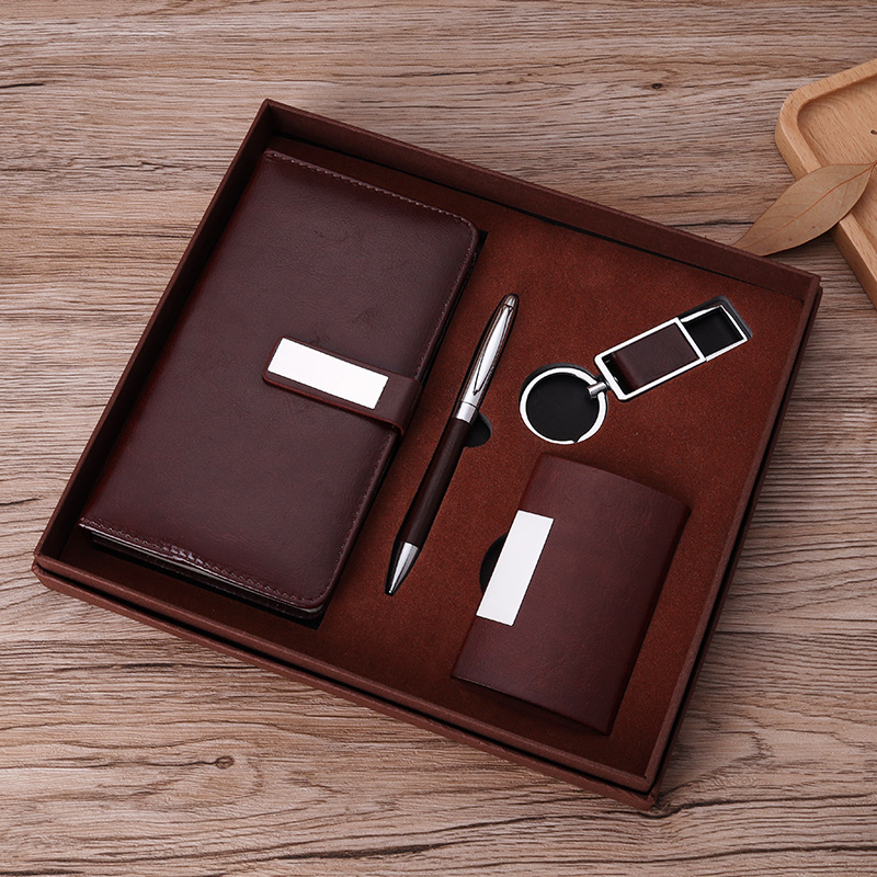 Key Chain Set Business Card Case Gift Enterprise Company Business Staff Activity Gift Notebook Gift Set