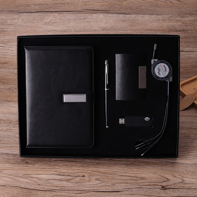 Notepad Set Business Card Case Gift Practical U Disk Gift Company Business Gift Data Cable Gift Set