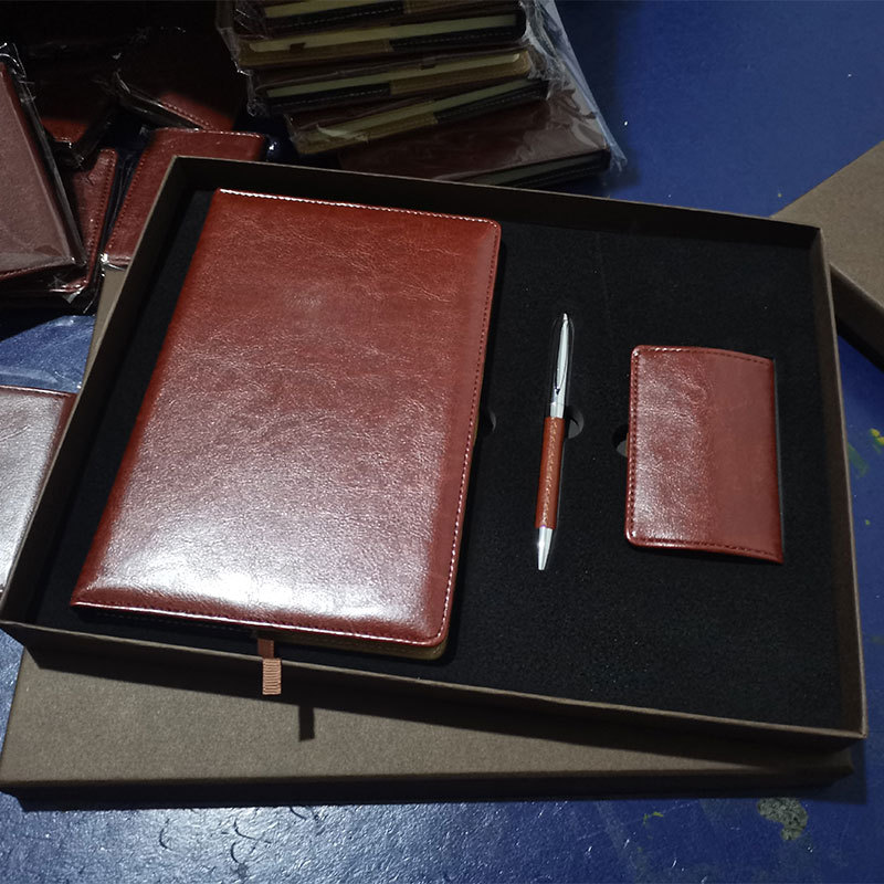 Notepad Set Business Card Case Gift Leather Pen Enterprise Company Activity Gift Notebook Gift Set