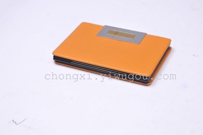 "Factory direct" leather card case KH-9811 series metal stainless steel stylish business card cases