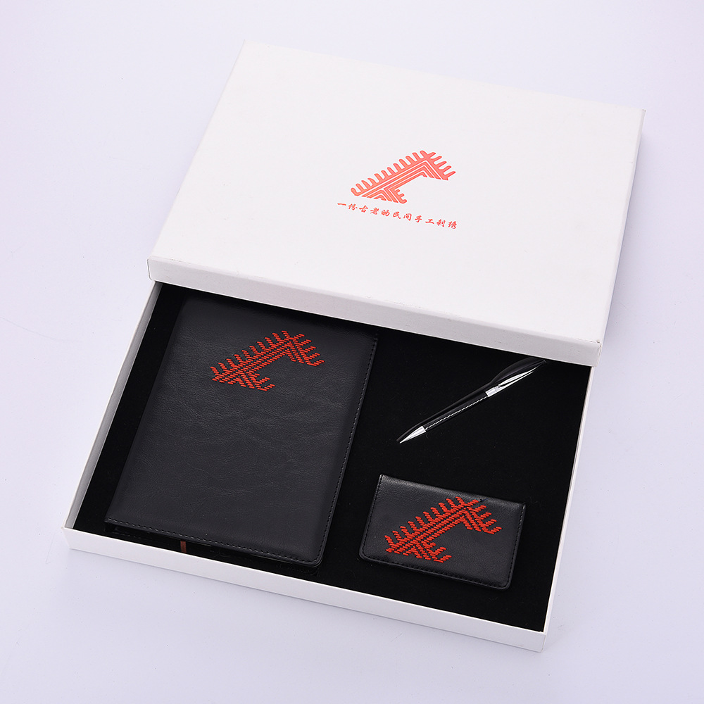 Creative Notepad Set Business Card Case Gift Practical Enterprise Company Business Gift Notebook Gift Set