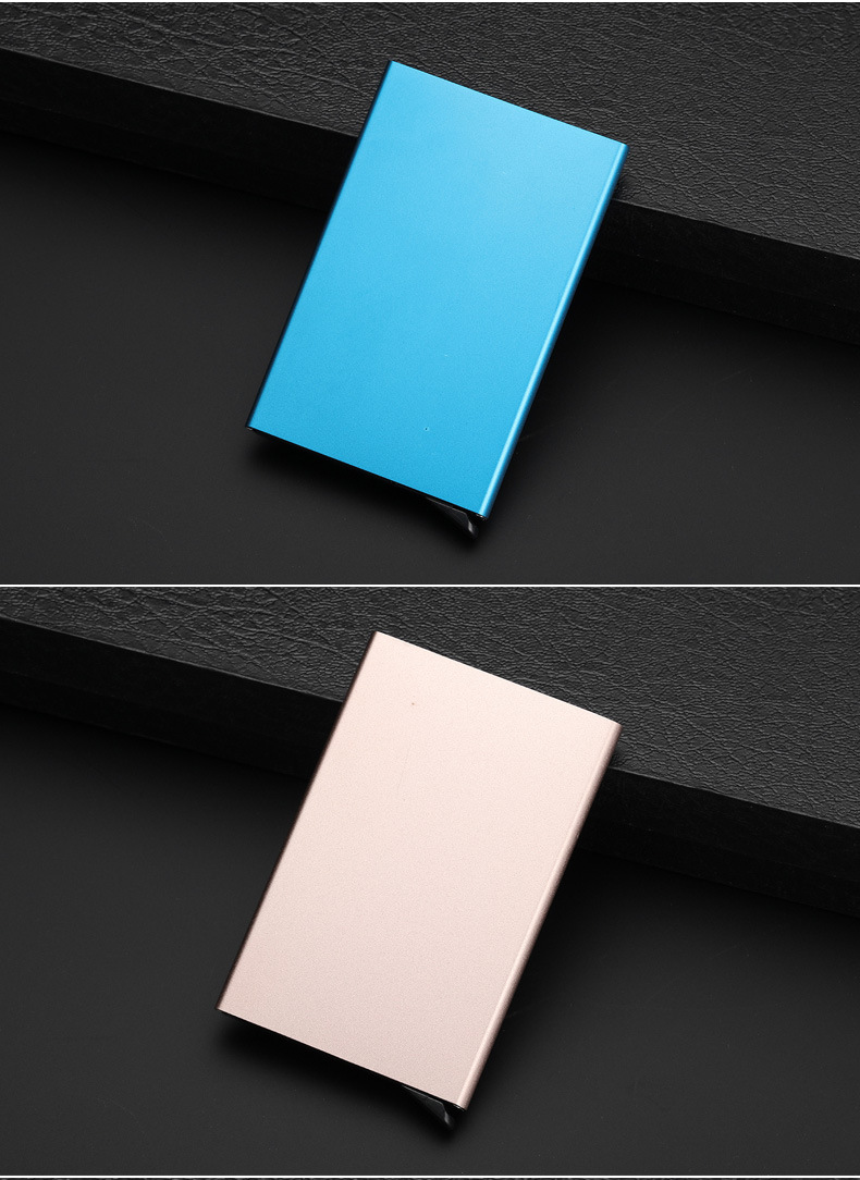 Factory Supply Aluminum Card Case Bank Card Credit Card Box Business Card Box Metal Cartridge Aluminum Alloy Card Box