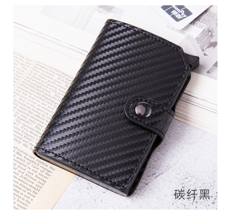 Antimagnetic credit card shield RFID anti-theft swipe case automatic spring card type metal aluminum wallet card case Antimagnetic credit card shield RFID anti-theft swipe case automatic spring card type metal aluminum wallet card case