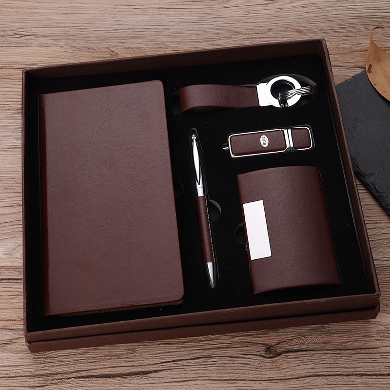 Keychain Set U Disk Business Card Case Gift Company Business Activities Gift Notebook Gift Set Keychain Set U Disk Business Card Case Gift Company Business Activities Gift Notebook Gift Set