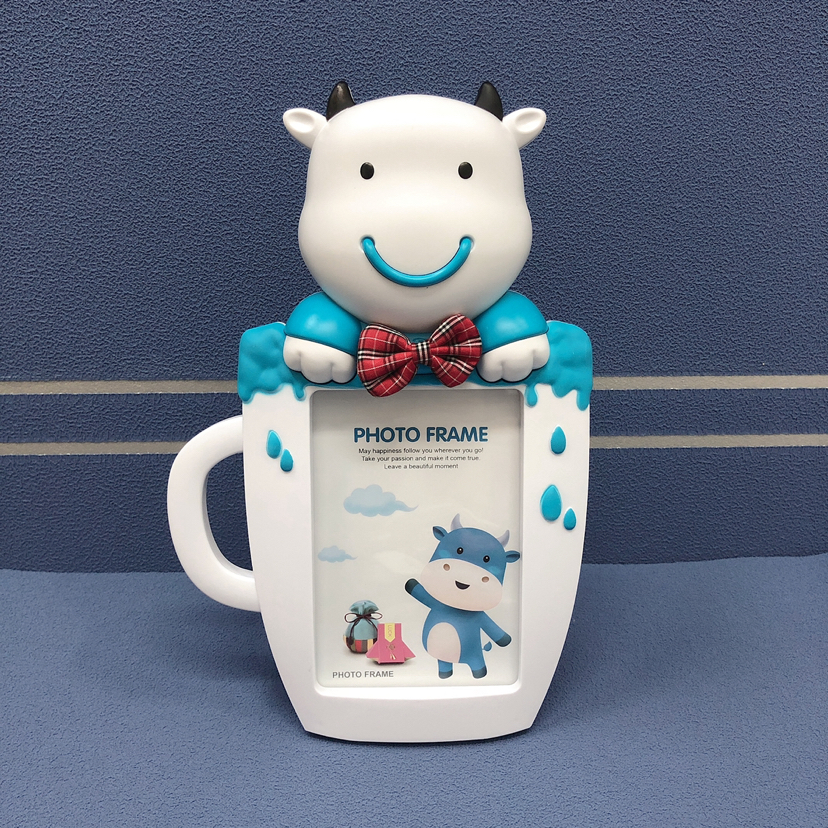 Children&#039;s Photo Frame Haotao Photo Frame HT-TF1135 Water Cup Cute Cow 6-Inch (3 Colors)