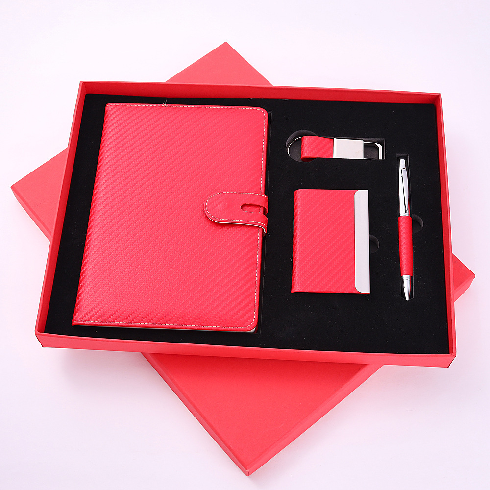 Key Chain Set Business Card Case Gift Practical Company Business Activities Gift Notebook Gift Set