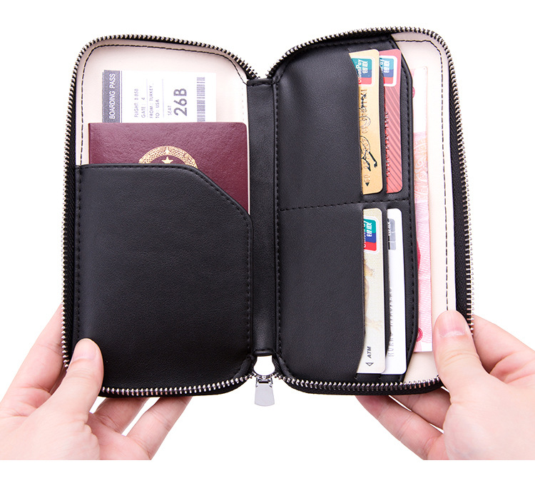 New cross-border wallet card case anti-degaussing RFID passport New cross-border wallet card case anti-degaussing RFID passport