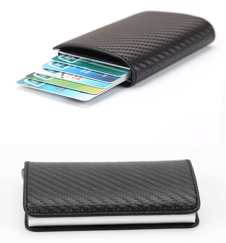Foreign Trade Card Package Metallic Aluminium Anti-Theft Swiping Anti-Magnetic RFID Wallet Credit Cassette Automatic Pop-up Cassette Business Card Case Foreign Trade Card Package Metallic Aluminium Anti-Theft Swiping Anti-Magnetic RFID Wallet Credit Cassette Automatic Pop-up Cassette Business Card Case