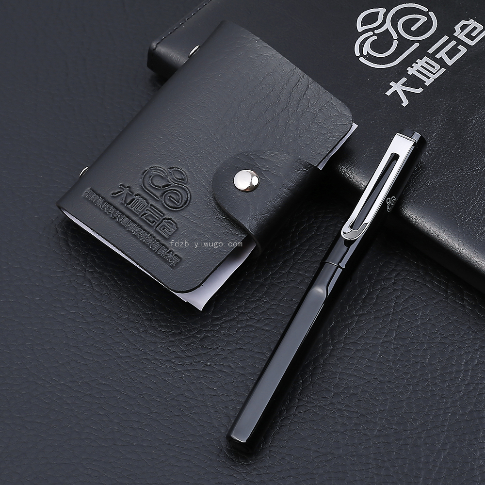 Creative Notepad Set Wallet Gift Signature Pen Business Card Case Notebook Gift Set Creative Notepad Set Wallet Gift Signature Pen Business Card Case Notebook Gift Set