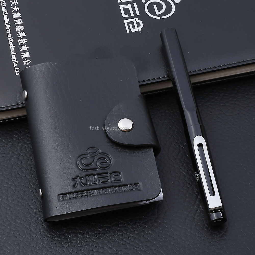 Creative Notepad Set Wallet Gift Signature Pen Business Card Case Notebook Gift Set Creative Notepad Set Wallet Gift Signature Pen Business Card Case Notebook Gift Set