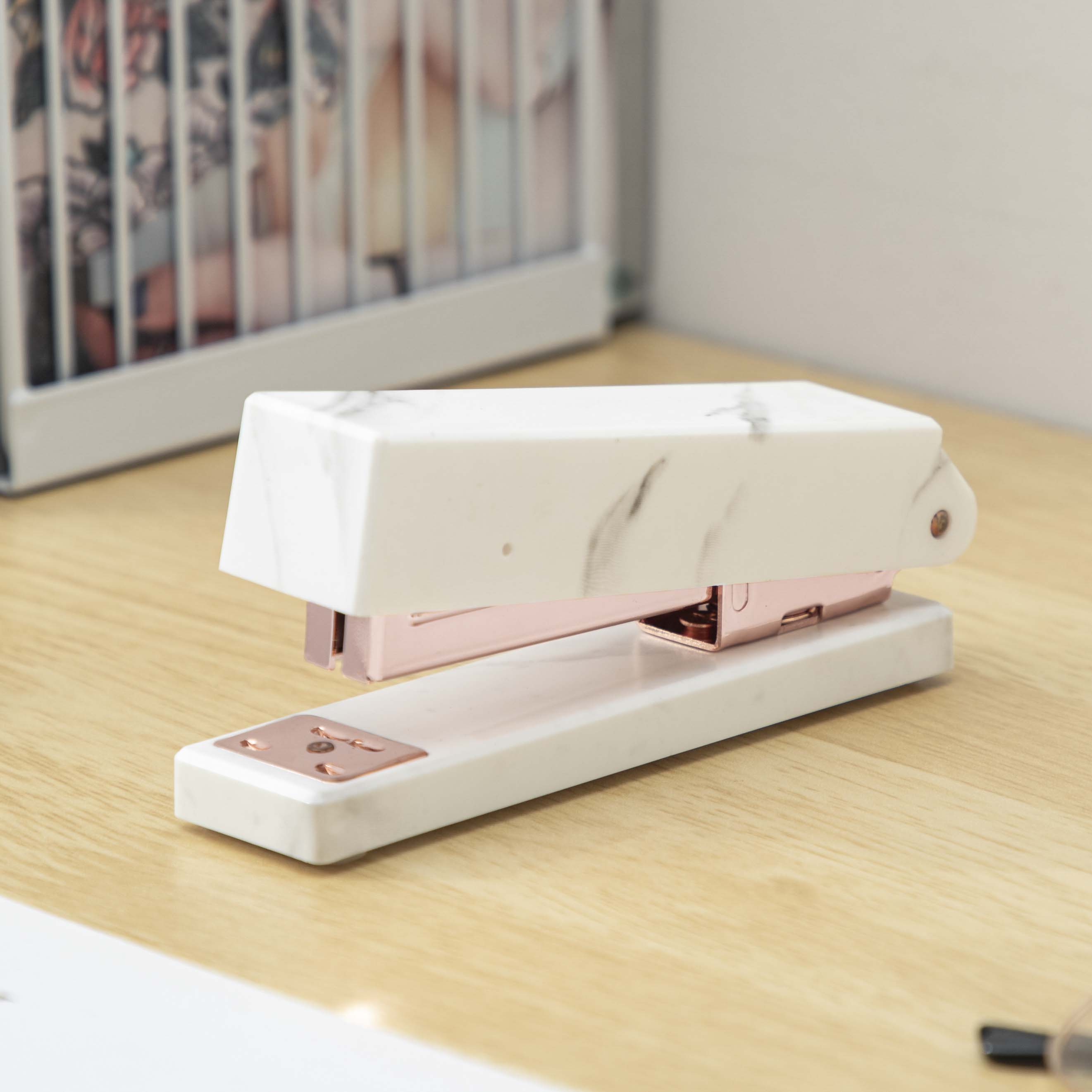 Marble Pattern Acrylic Office Supplies Stapler