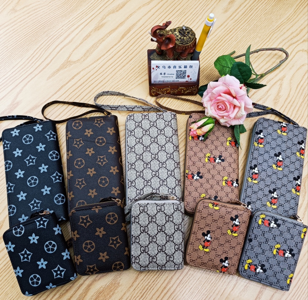 Zipper Printed Bag Certificate Card Holder New Korean Style Fashionable Long Wallet Anti-Theft Card Case Casual Wallet Wholesale Zipper Printed Bag Certificate Card Holder New Korean Style Fashionable Long Wallet Anti-Theft Card Case Casual Wallet Wholesale