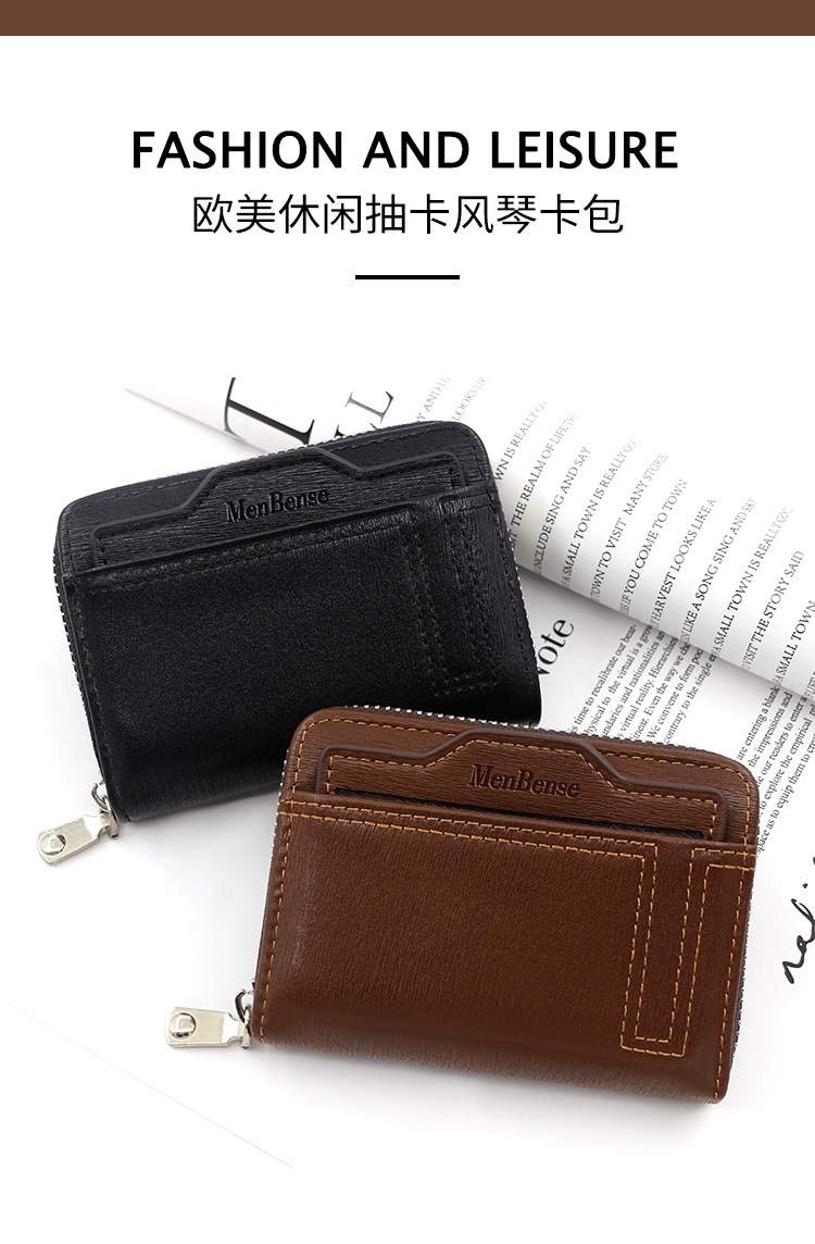 Men Women Wallet Card Holder Car Drawing Document Package Card Case Solid Color Short Zip Organ Card Holder Men Women Wallet Card Holder Car Drawing Document Package Card Case Solid Color Short Zip Organ Card Holder