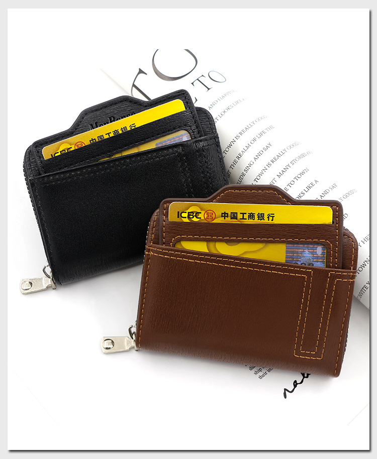 Men Women Wallet Card Holder Car Drawing Document Package Card Case Solid Color Short Zip Organ Card Holder Men Women Wallet Card Holder Car Drawing Document Package Card Case Solid Color Short Zip Organ Card Holder