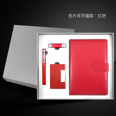 Company annual custom pen card case 16 g usb notepad meeting gift custom logo