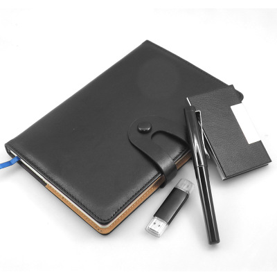 Company annual custom pen card case 16 g usb notepad meeting gift custom logo