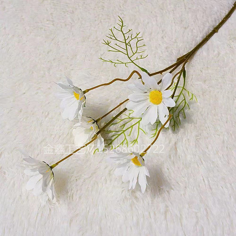 5Heads Silk Dasiy Artificial Flowers Decorative Stamen Small Daisy for Wedding Decoration Home Decor Fake Flower 5Heads Silk Dasiy Artificial Flowers Decorative Stamen Small Daisy for Wedding Decoration Home Decor Fake Flower