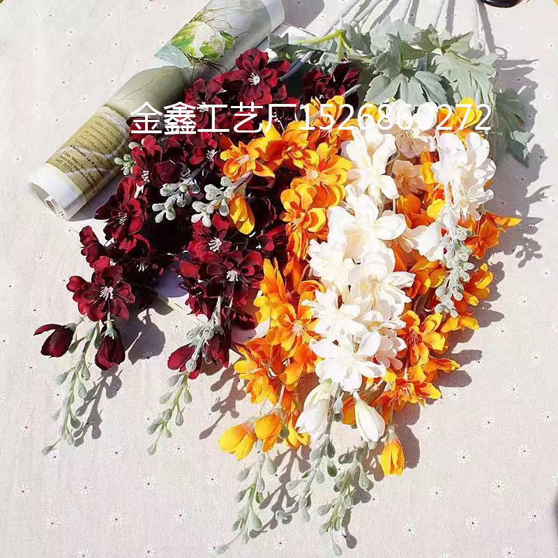 1 Bundle Artificial Plants Vases for Home Decor Christmas Wreath Decor Household Products Silk Delphinium Decorative Flo 1 Bundle Artificial Plants Vases for Home Decor Christmas Wreath Decor Household Products Silk Delphinium Decorative Flo