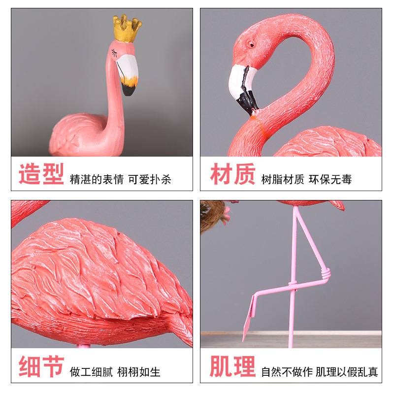 Ins flamingo girl heart presents a creative home decor