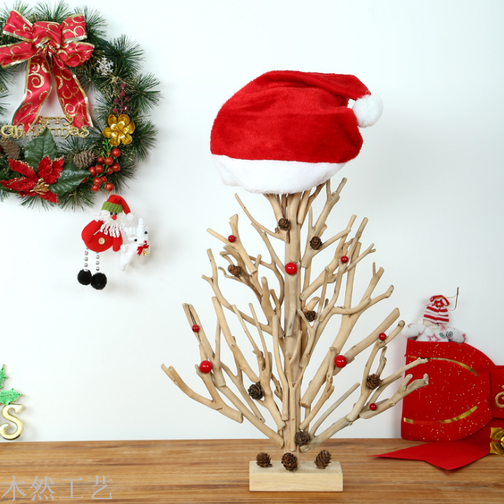 Drifting wood factory direct wholesale creative gifts crafts wooden Christmas tree home decoration ornaments