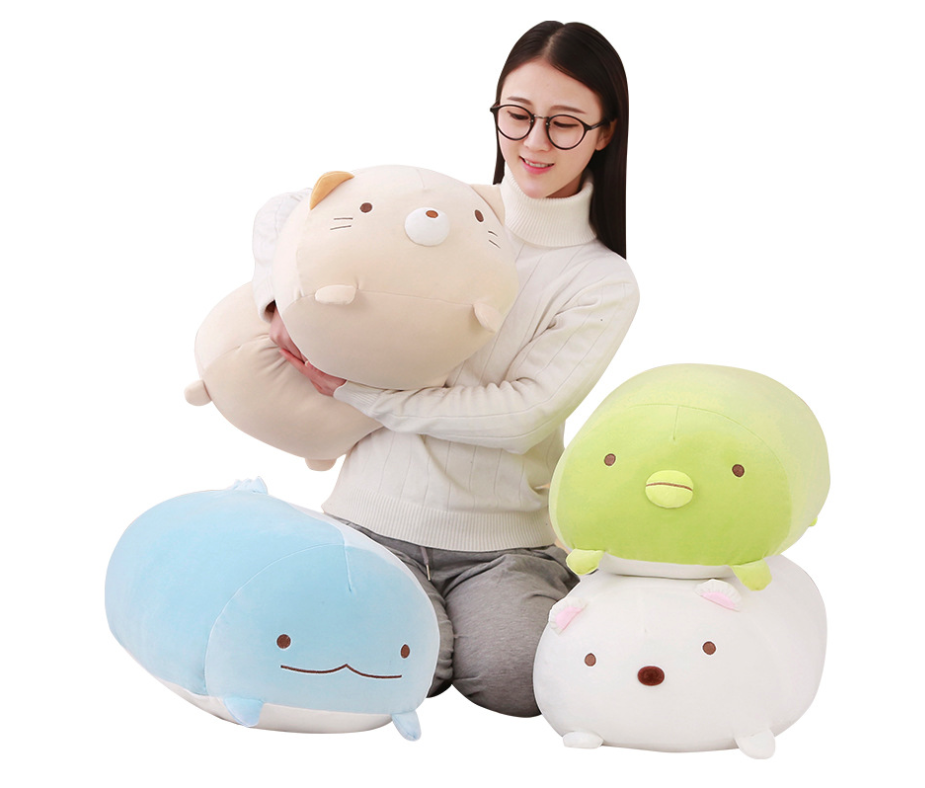 Korean corner biology pillow doll super soft cute lazy man plush toy down cotton doll