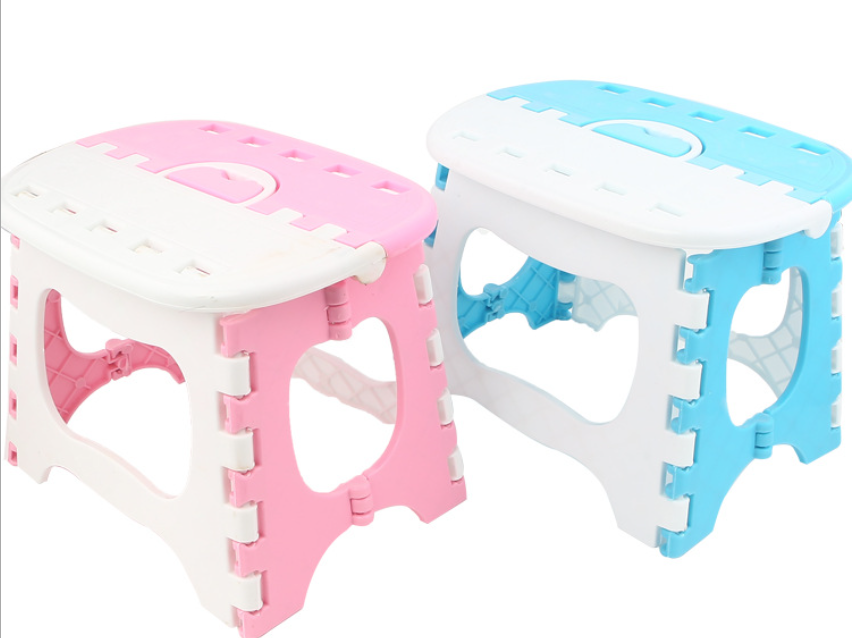 Portable Plastic Camping Small Bench Portable Cartoon Home Outdoor Fishing Folding Stool