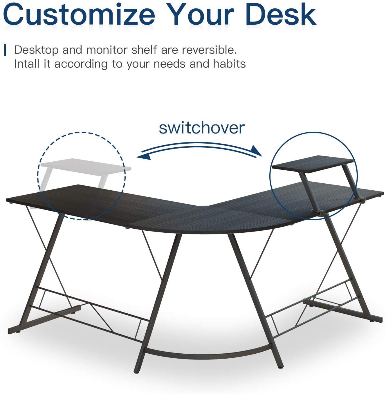 European and American Quality Simple Plate Type L Desktop Computer Desk Corner Office Computer Desk Notebook Home Computer Desk