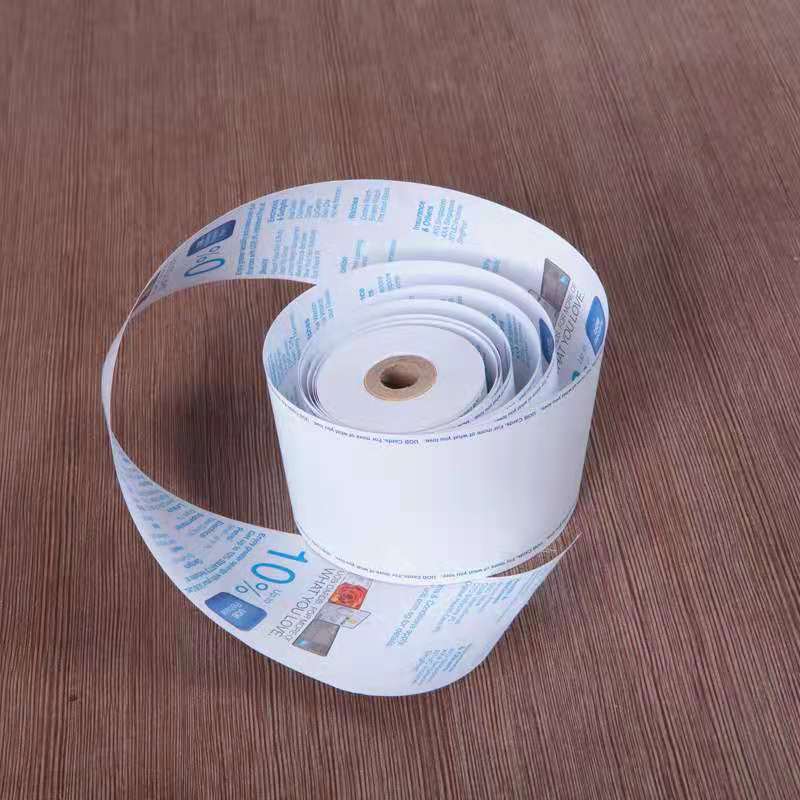 Factory Wholesale Custom Printing 80*50 Receipt Paper Printing QR Code Trademark Logo Printing Cash Register Paper