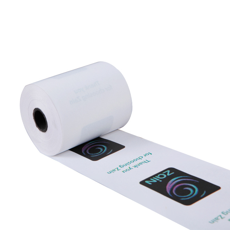 Factory Wholesale Custom Printing 80*50 Receipt Paper Printing QR Code Trademark Logo Printing Cash Register Paper