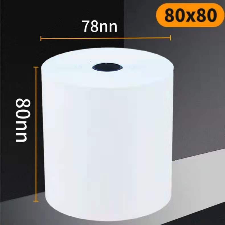 For Export 80 X80 Thermosensitive Paper Roll Paper Thermal Paper Roll Whole Box Printer Paper Receipt Paper Cash Register Printing Paper