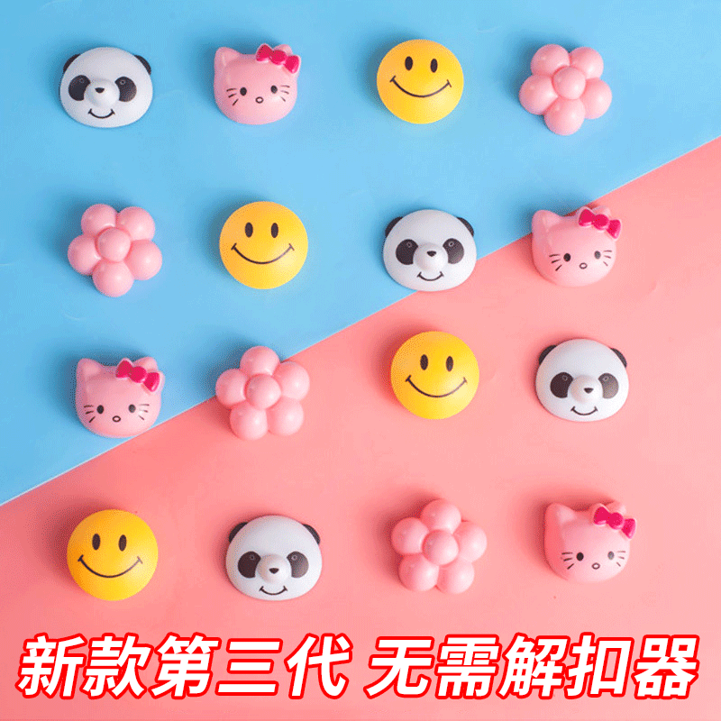 Strong Adhesive Hook Kitchen Wall Hanging 6 Row Hooks Creative Corner Bathroom Nail Free Non-Marking Hanger Clothes Hook