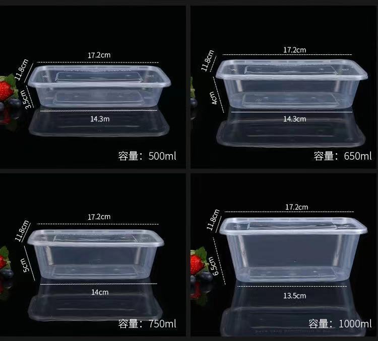 Disposable Lunch Box Rectangular round Plastic Lunch Box Fruit Takeaway Fast Food Packing Box Fresh-Keeping Thickened with Lid Disposable Lunch Box Rectangular round Plastic Lunch Box Fruit Takeaway Fast Food Packing Box Fresh-Keeping Thickened with Lid