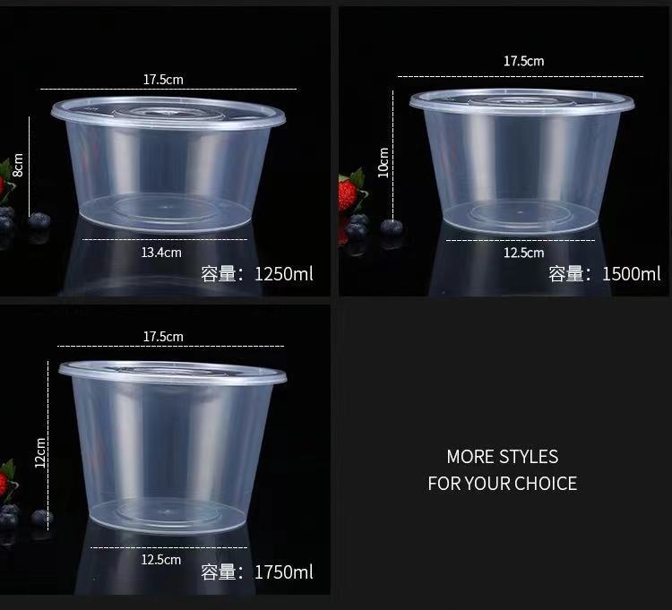 Disposable Lunch Box Rectangular round Plastic Lunch Box Fruit Takeaway Fast Food Packing Box Fresh-Keeping Thickened with Lid Disposable Lunch Box Rectangular round Plastic Lunch Box Fruit Takeaway Fast Food Packing Box Fresh-Keeping Thickened with Lid