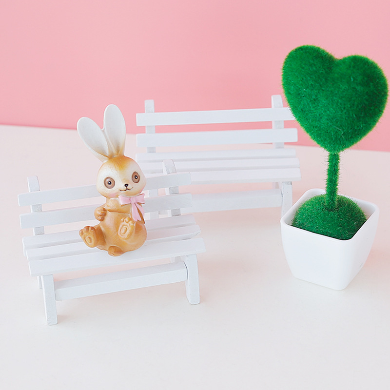 Factory in Stock Zakka Groceries Handmade Wooden Small Chair Crafts Decoration Creative Wood Products Photo Props