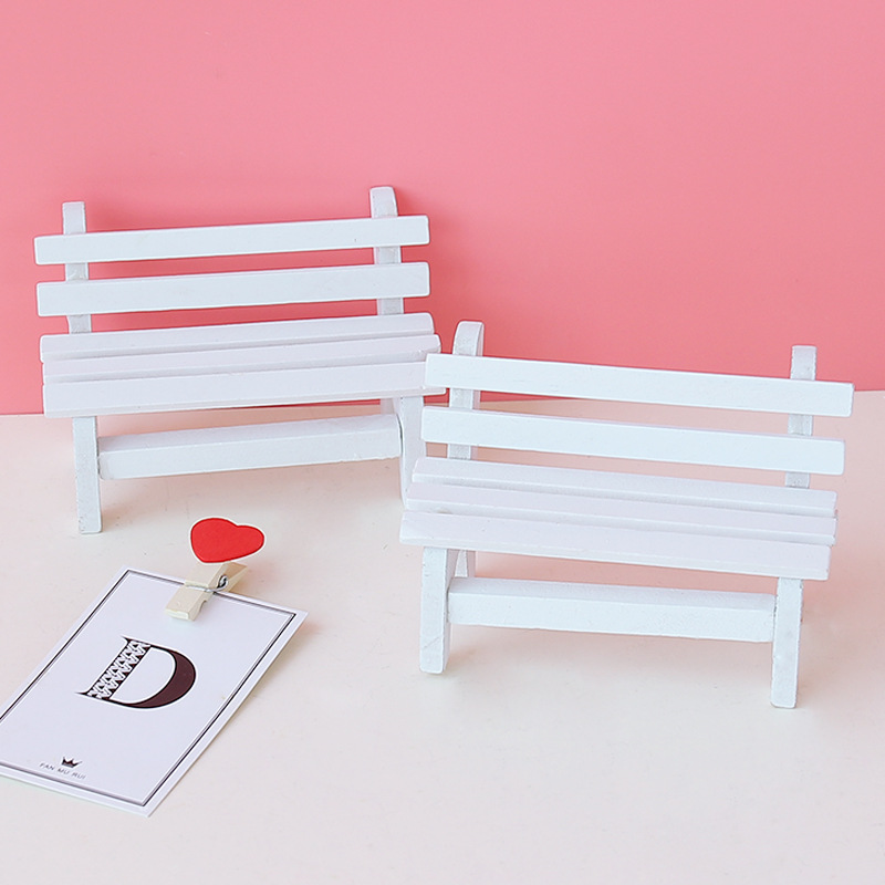 Factory in Stock Zakka Groceries Handmade Wooden Small Chair Crafts Decoration Creative Wood Products Photo Props