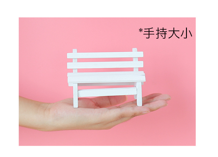 Factory in Stock Zakka Groceries Handmade Wooden Small Chair Crafts Decoration Creative Wood Products Photo Props