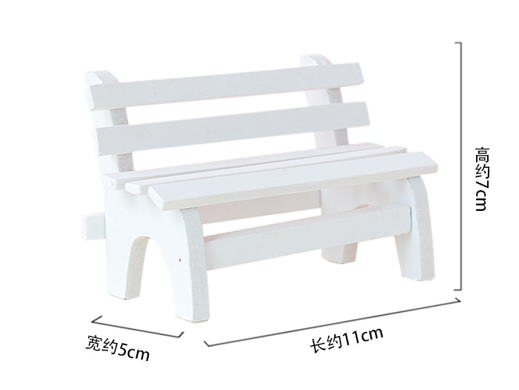 Factory in Stock Zakka Groceries Handmade Wooden Small Chair Crafts Decoration Creative Wood Products Photo Props