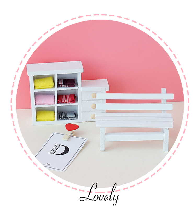 Factory in Stock Zakka Groceries Handmade Wooden Small Chair Crafts Decoration Creative Wood Products Photo Props