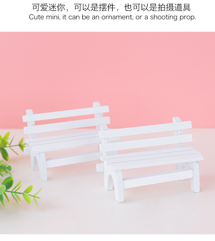Factory in Stock Zakka Groceries Handmade Wooden Small Chair Crafts Decoration Creative Wood Products Photo Props