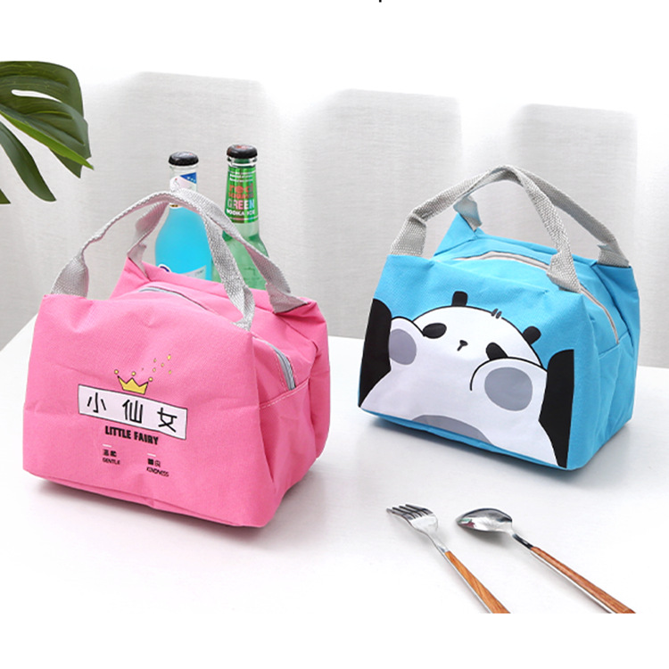 Student Lunch Bag Portable Portable Insulated Bag Ice Pack Fresh-Keeping Picnic Bag Portable Lunch Bag Lunch Bag Lunch Box Bag