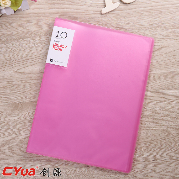 Chuang yuan stationery grinding transparent inner bag information book.