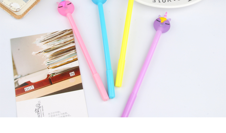 New Creative Donut Unicorn Gel Pen Creative Learning Stationery Cute Student Studying Stationery Customizable