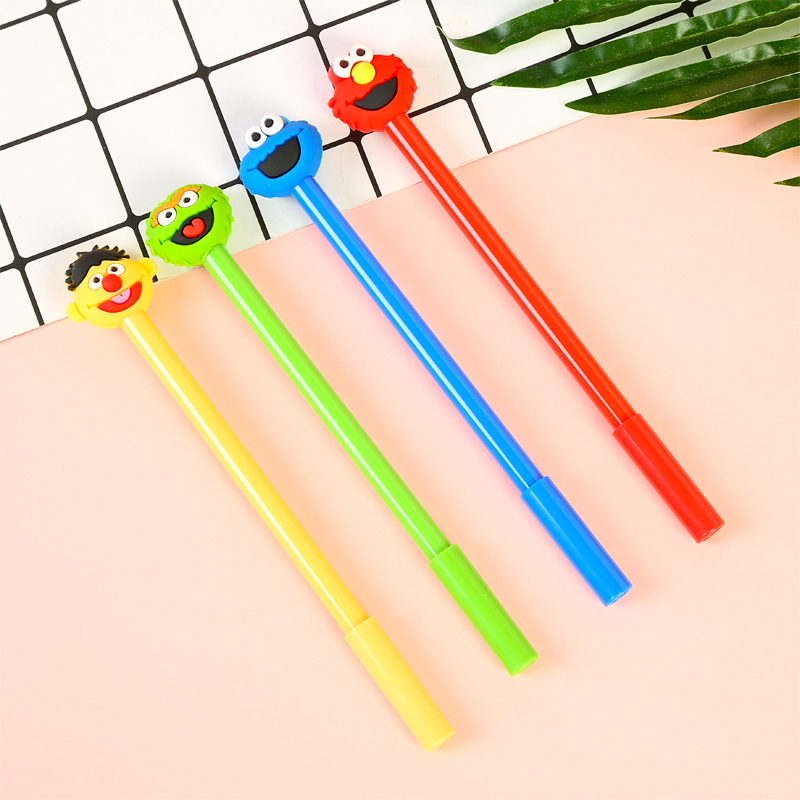Korean Creative New Cartoon Eyes Animal Big Mouth Gel Pen Student Studying Stationery Signature Pen Small Fresh