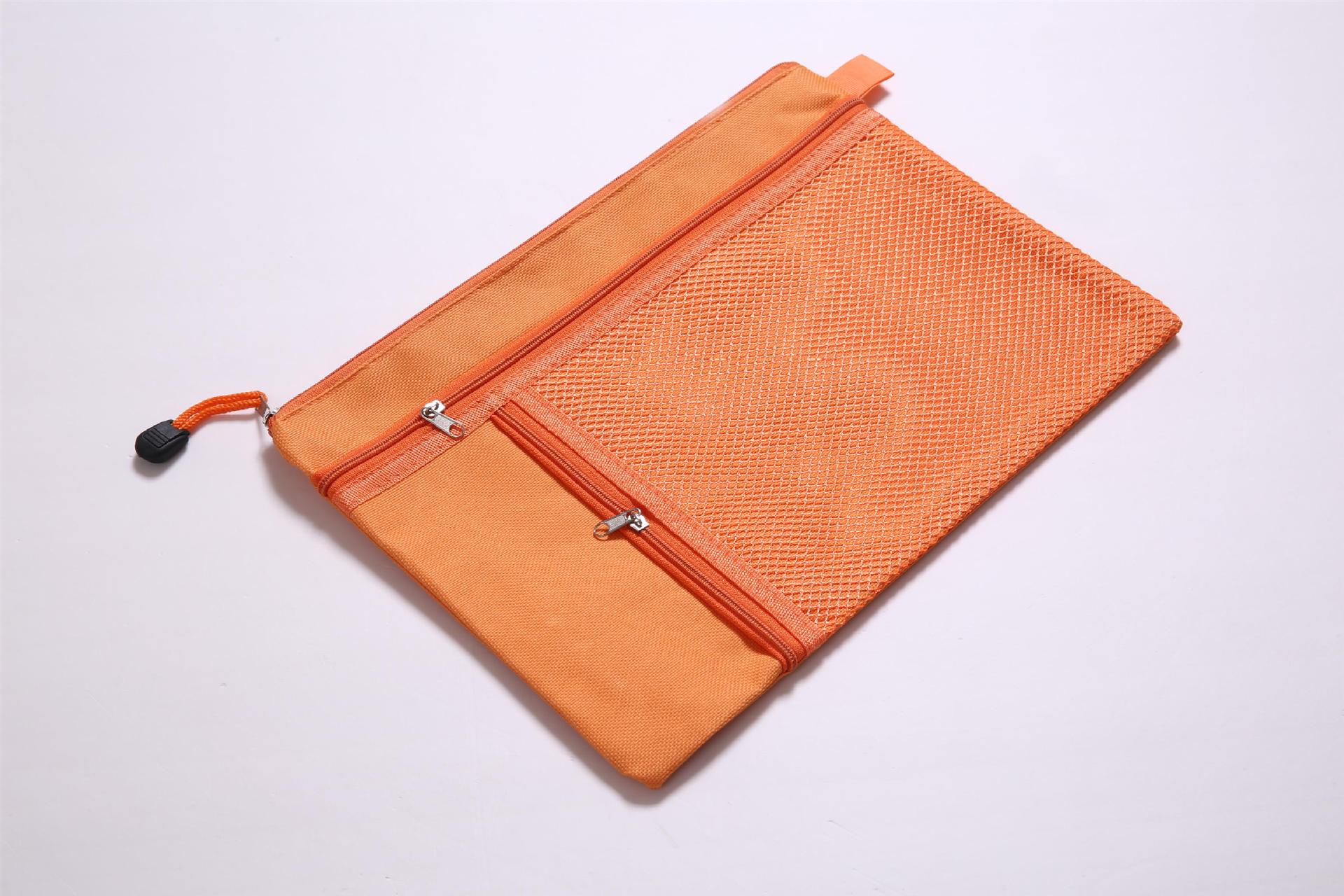 Bunge stylish three - layer zip - up SEC bag mesh waterproof folder information Bunge stylish three - layer zip - up SEC bag mesh waterproof folder information