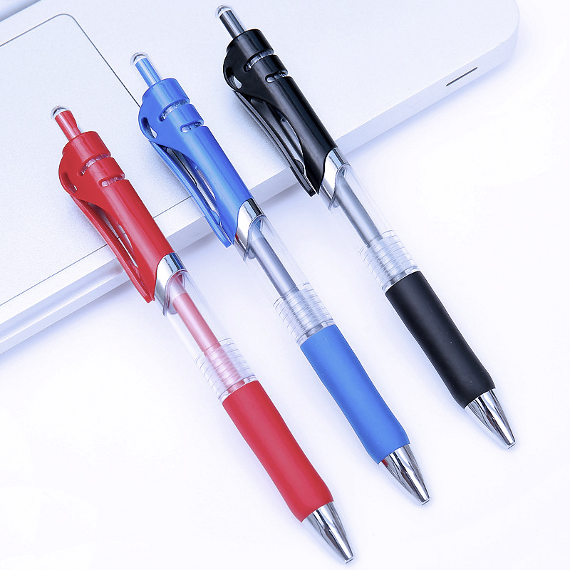 Press Large Capacity 0.5mm Bullet Gel Pen Pressing Pen Ball Pen Gel Pen Exam Office Pressing Pen