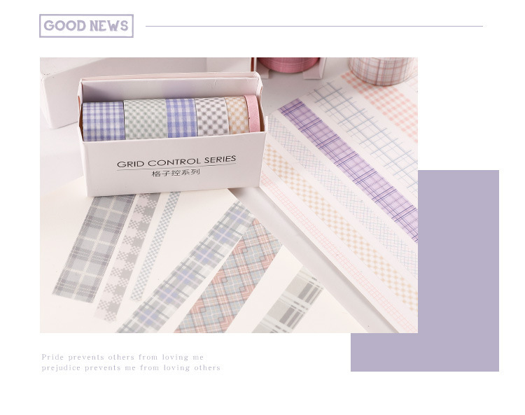 Miss Qu Idyllic Lattice Empty Series and Paper Adhesive Tape Sets Creative Stationery DIY Journal Stickers Simple Stickers Miss Qu Idyllic Lattice Empty Series and Paper Adhesive Tape Sets Creative Stationery DIY Journal Stickers Simple Stickers