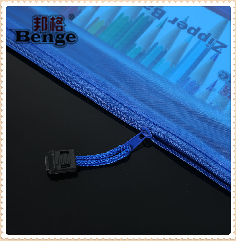 Bunger stationery student hand bag double zipper subject bag subject bag insert card bag information Bunger stationery student hand bag double zipper subject bag subject bag insert card bag information