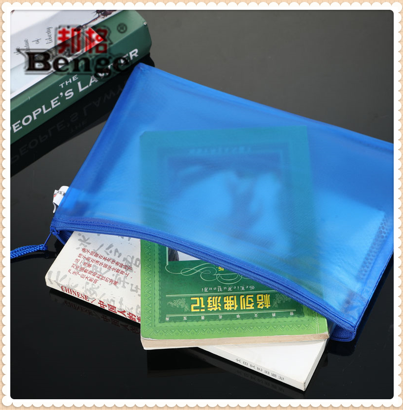 Bunger stationery student hand bag double zipper subject bag subject bag insert card bag information Bunger stationery student hand bag double zipper subject bag subject bag insert card bag information