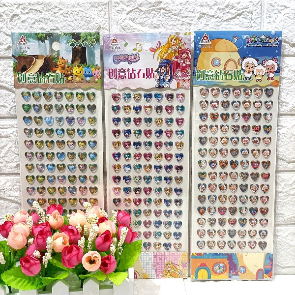 99 Acrylic Creative Diamond Sticker Cartoon Heart-Shaped Mobile Phone Gift Box Stickers Children DIY Creative Stickers 99 Acrylic Creative Diamond Sticker Cartoon Heart-Shaped Mobile Phone Gift Box Stickers Children DIY Creative Stickers